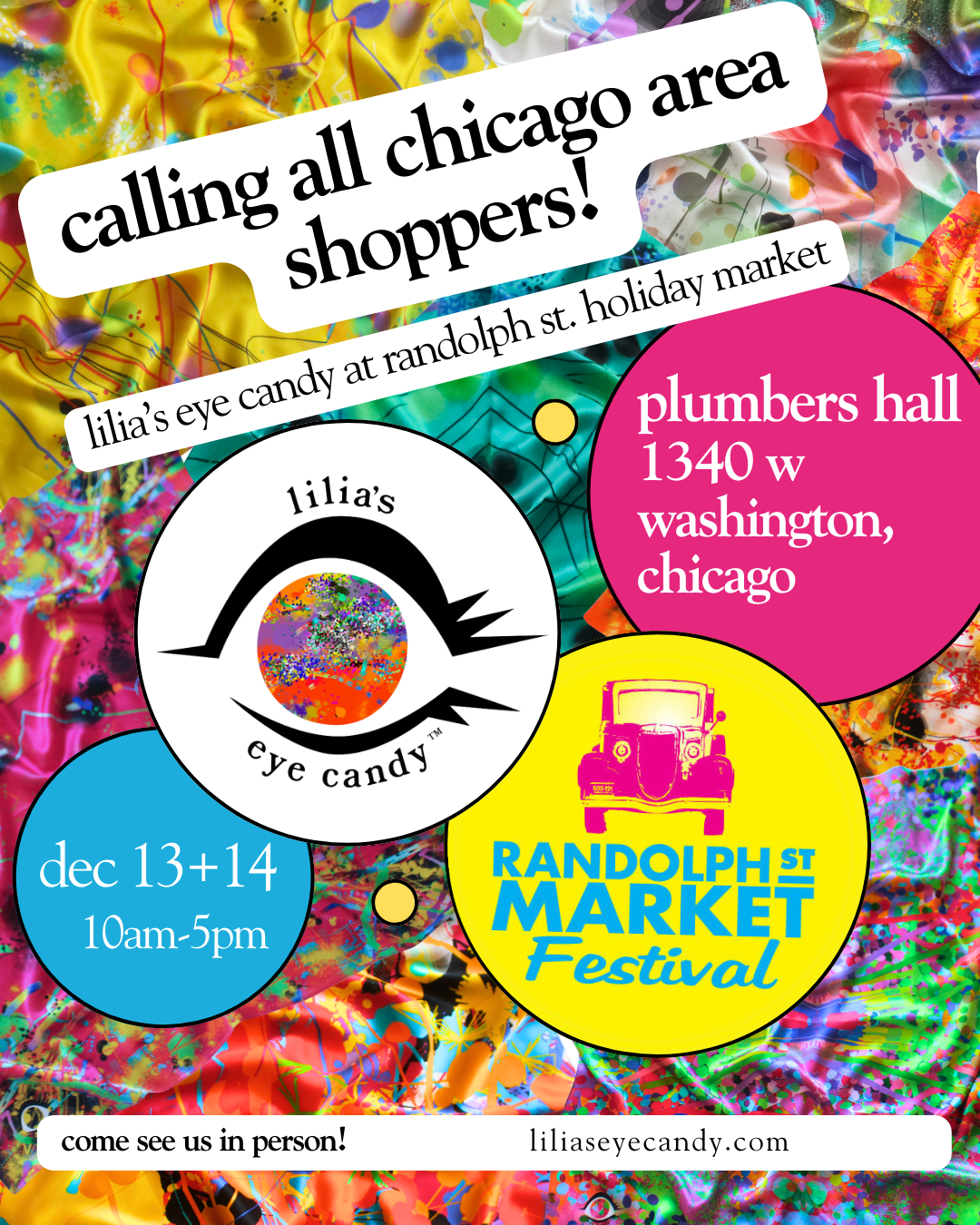 Lilia’s Eye Candy Pops Up at the Randolph Street Holiday Market in Chicago!