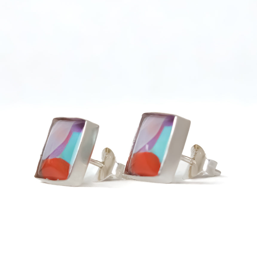 Square Stud Earrings