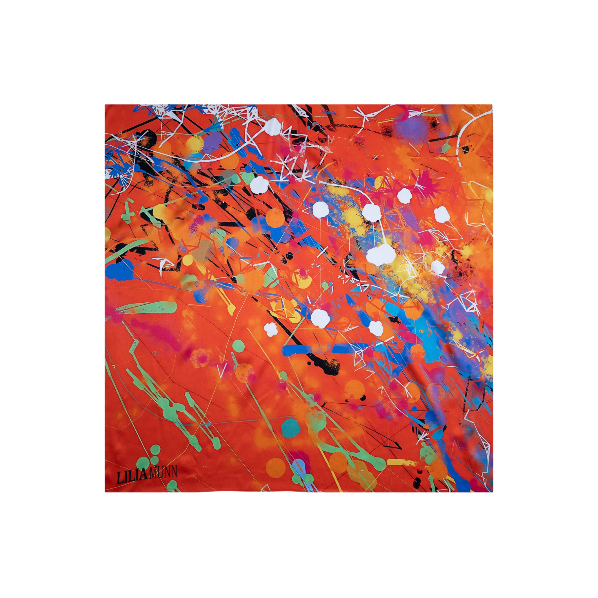 Heat Wave Silk Scarf 90