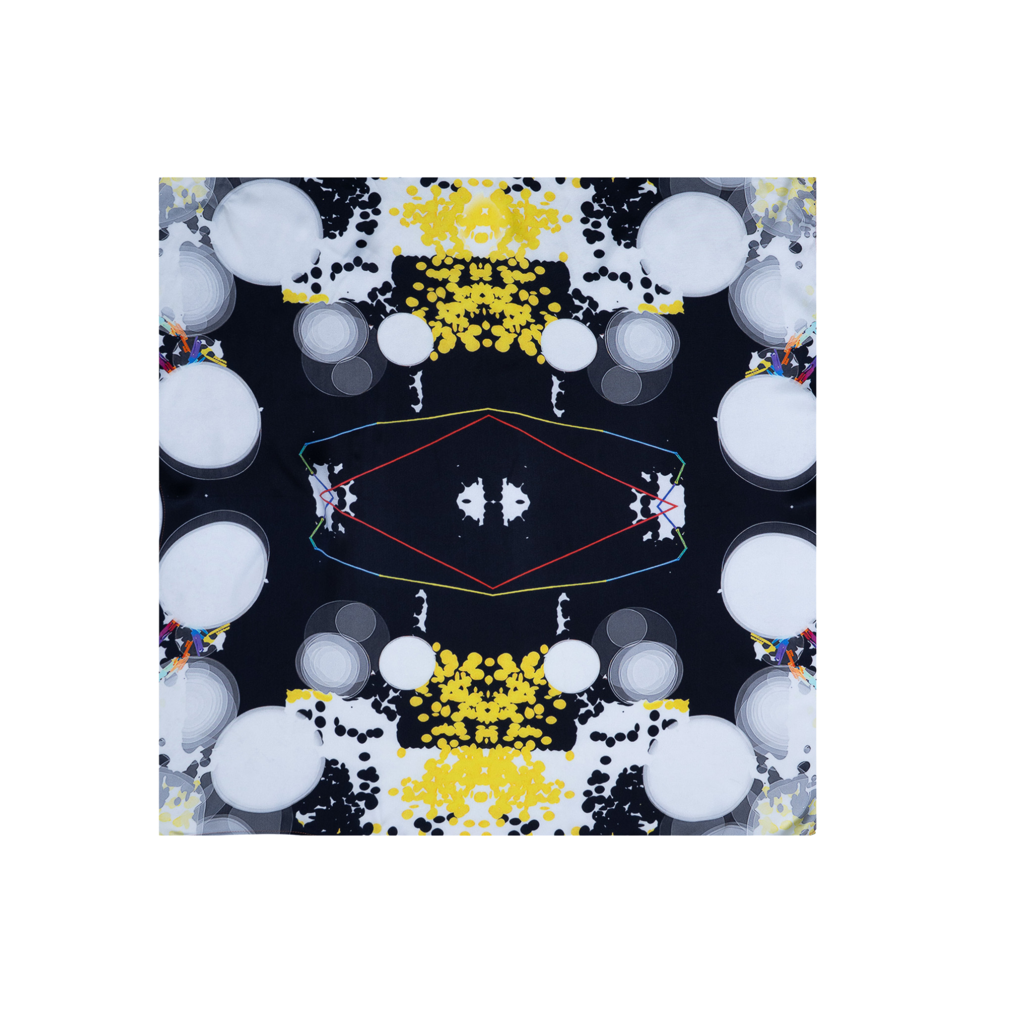 Geometric Play 1 Silk Scarf 65