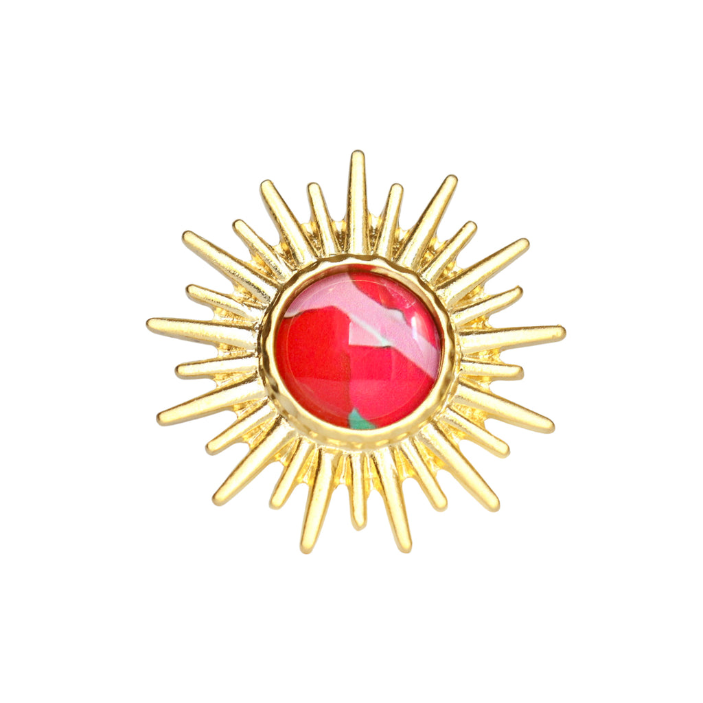 Gold Sun Statement Ring