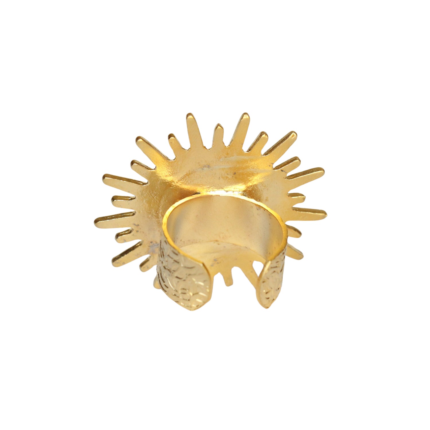 Gold Sun Statement Ring