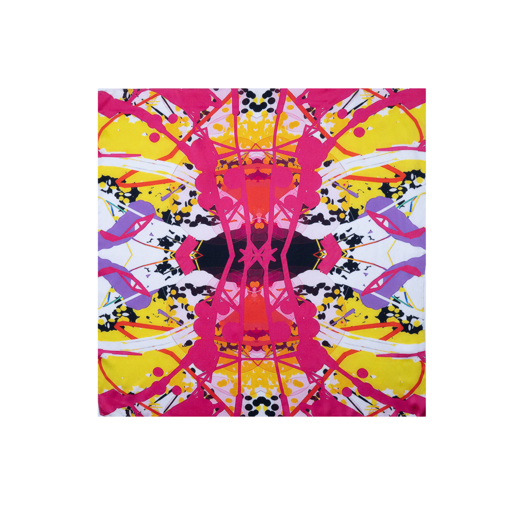 Geometric Play 3 Silk Scarf 65
