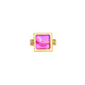Gold Square Statement Ring