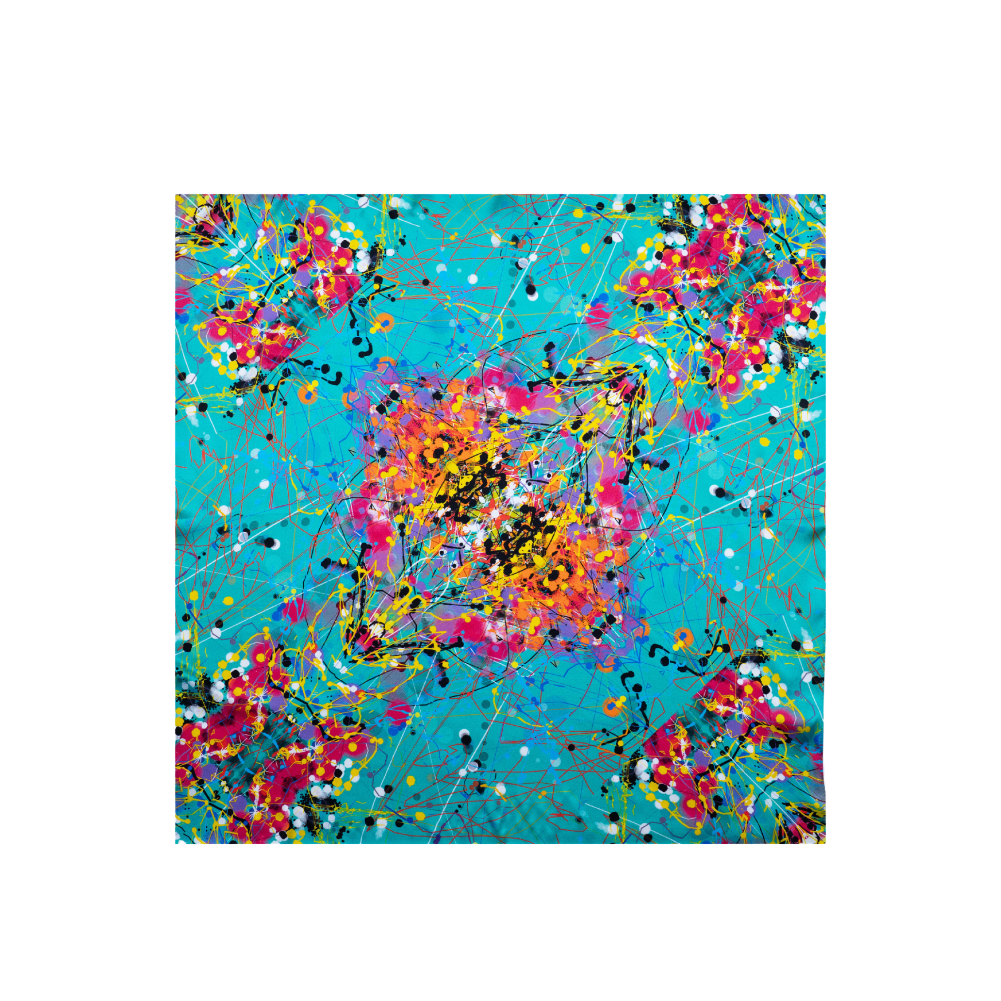 Neural Tempest Silk Scarf 65