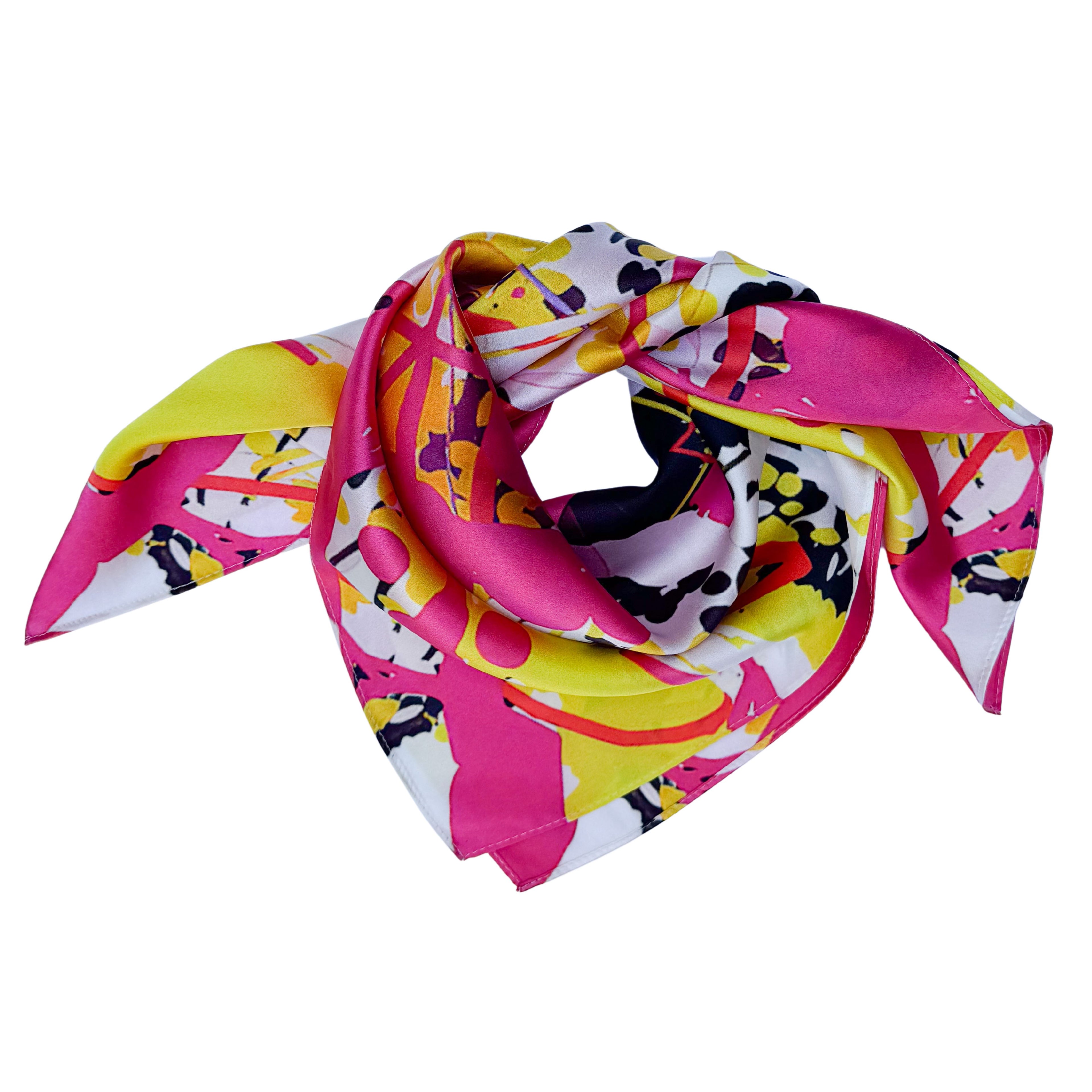 luxury silk scarf | geometric play 3 | WHOLESALE