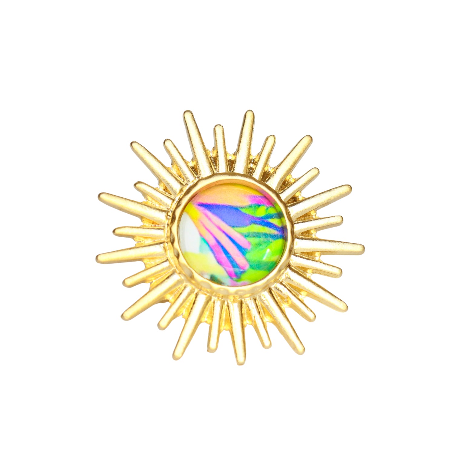 Gold Sun Statement Ring