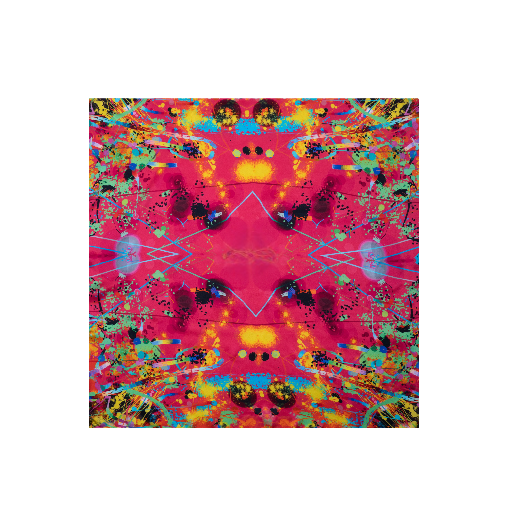 Dragon Fruit Silk Scarf 90