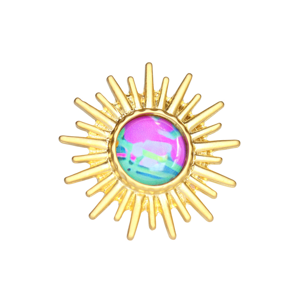 Gold Sun Statement Ring