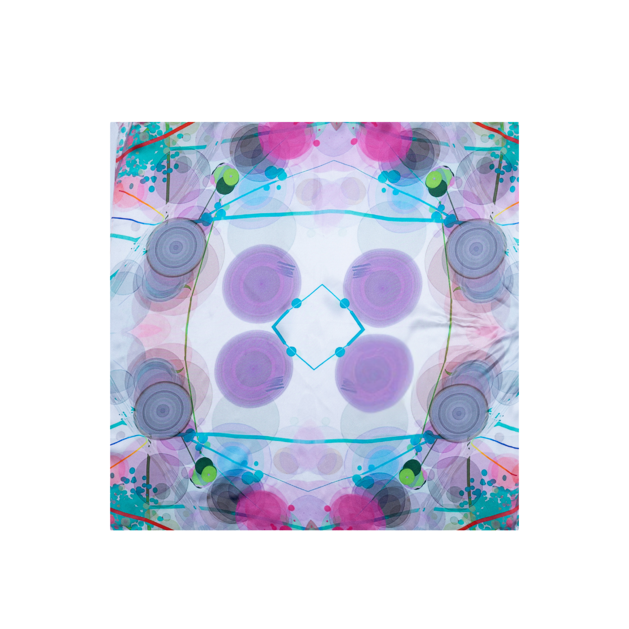 Kaleidoscope Mind Silk Scarf 65