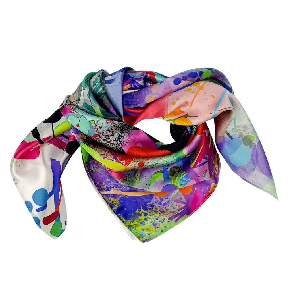 luxury silk scarf | visual symphony | WHOLESALE