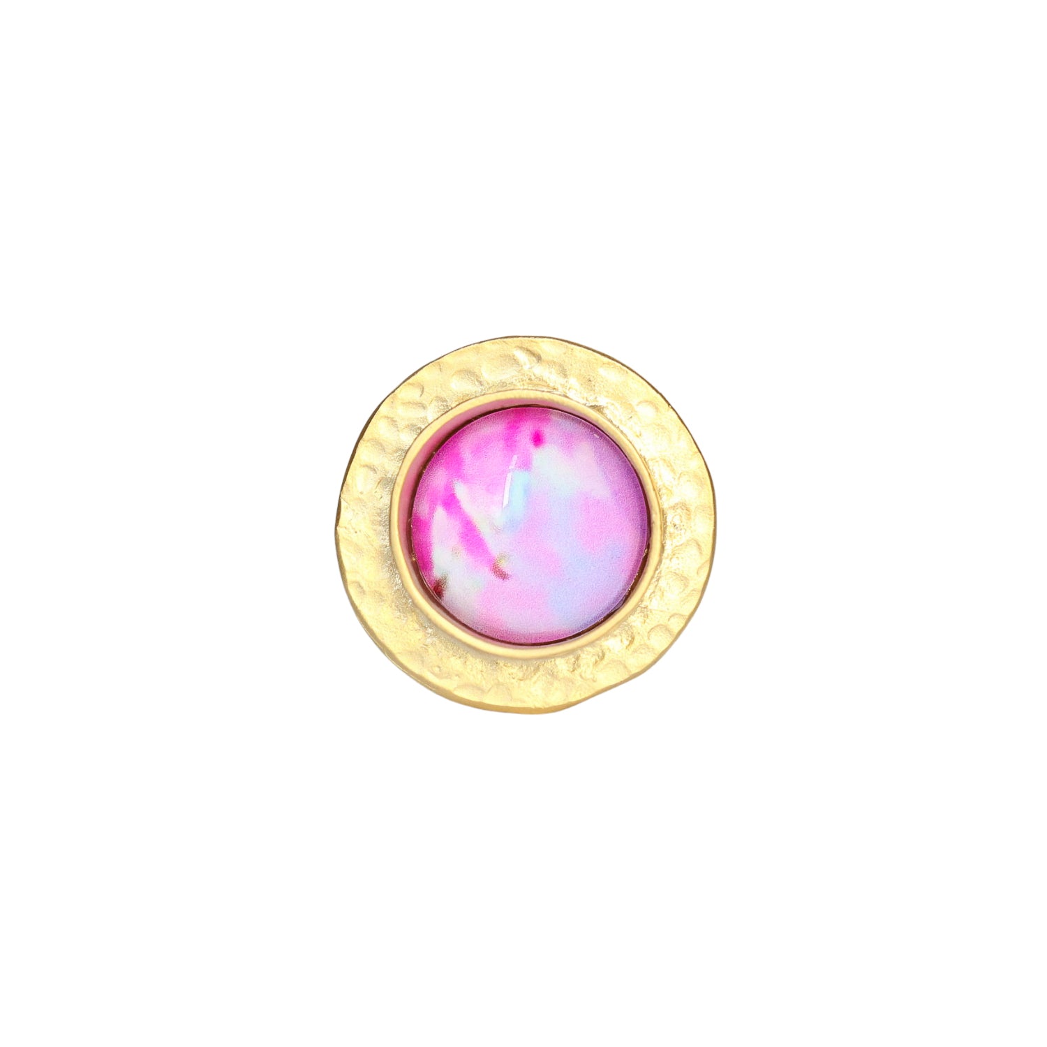 Gold Round Statement Ring