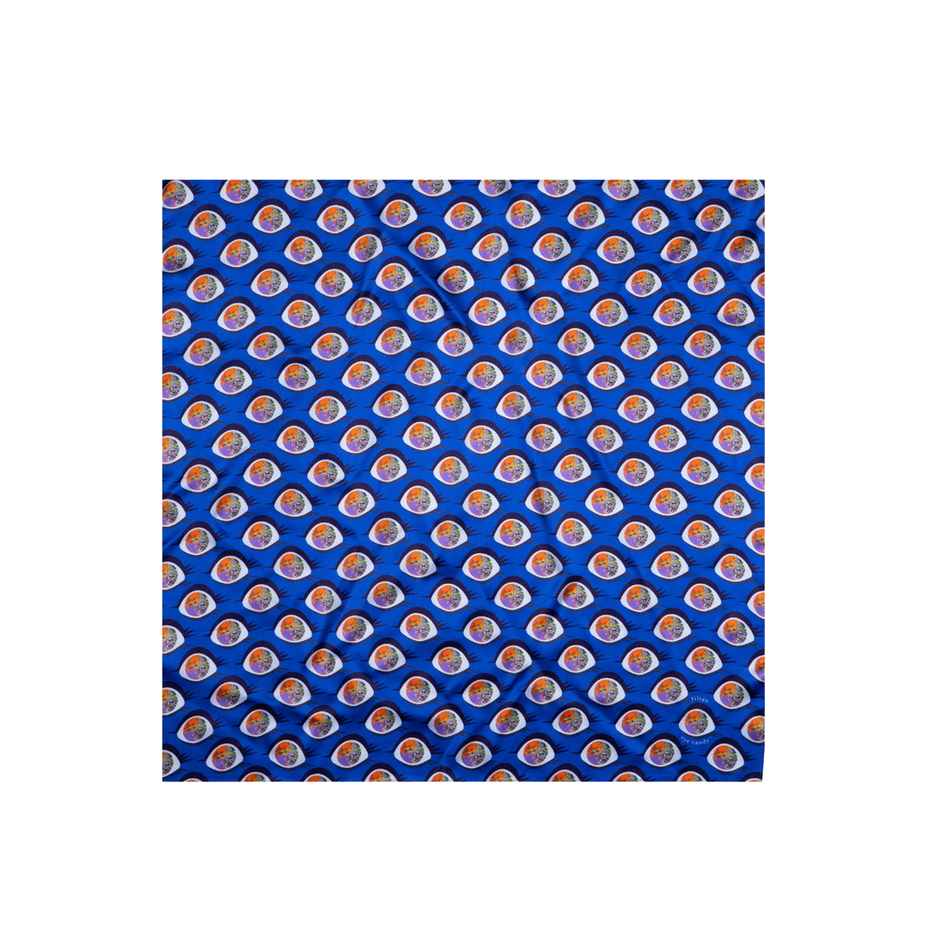 Throwback Eye Logo Silk Scarf 65