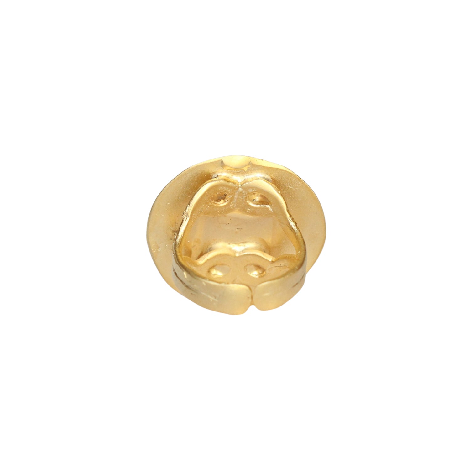 Gold Round Statement Ring
