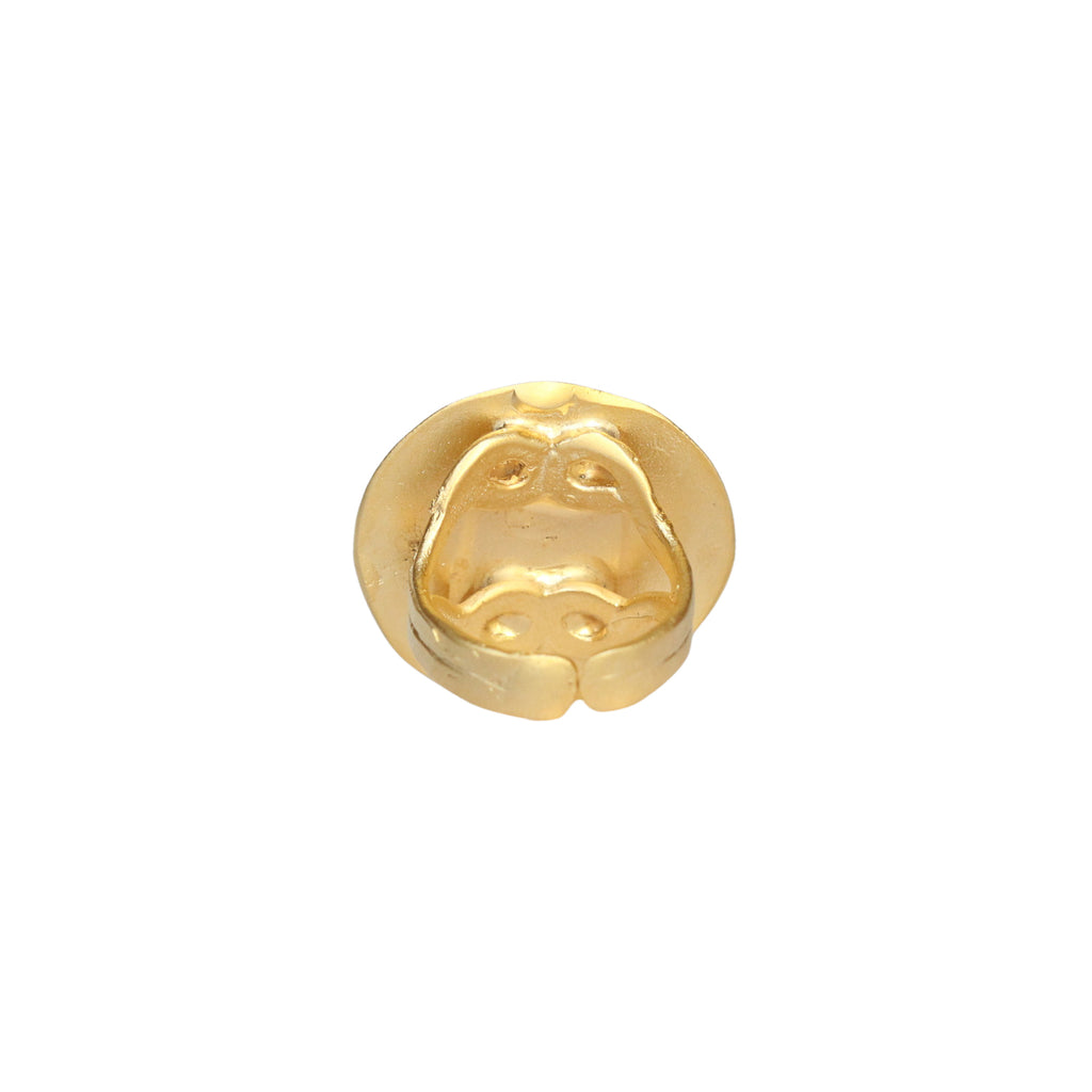 Gold Round Statement Ring