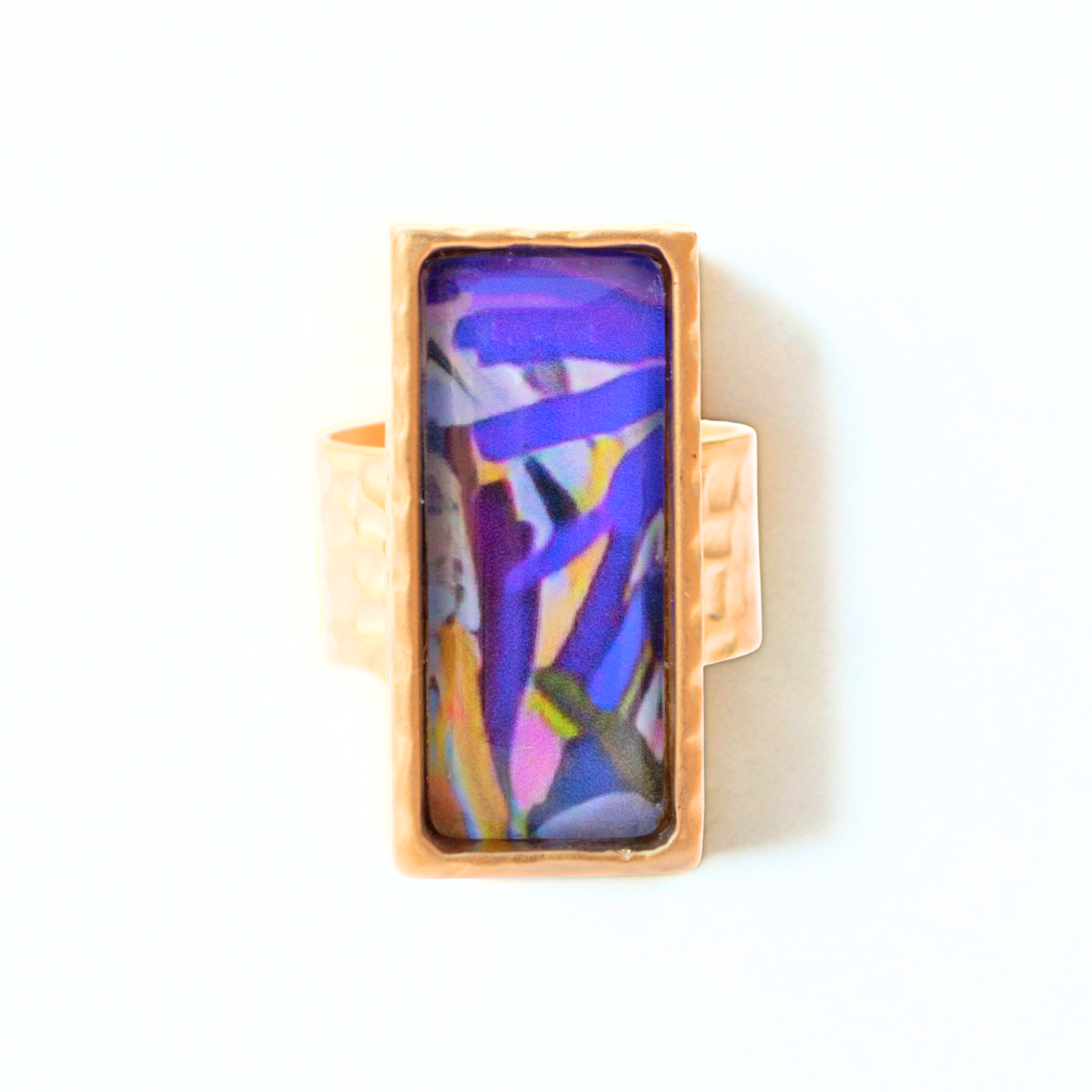 Gold Bar Statement Ring