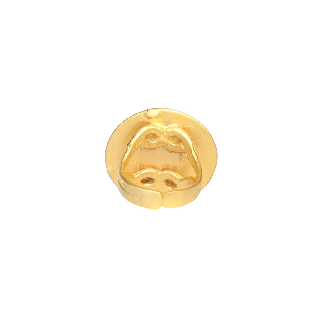 Gold Round Statement Ring