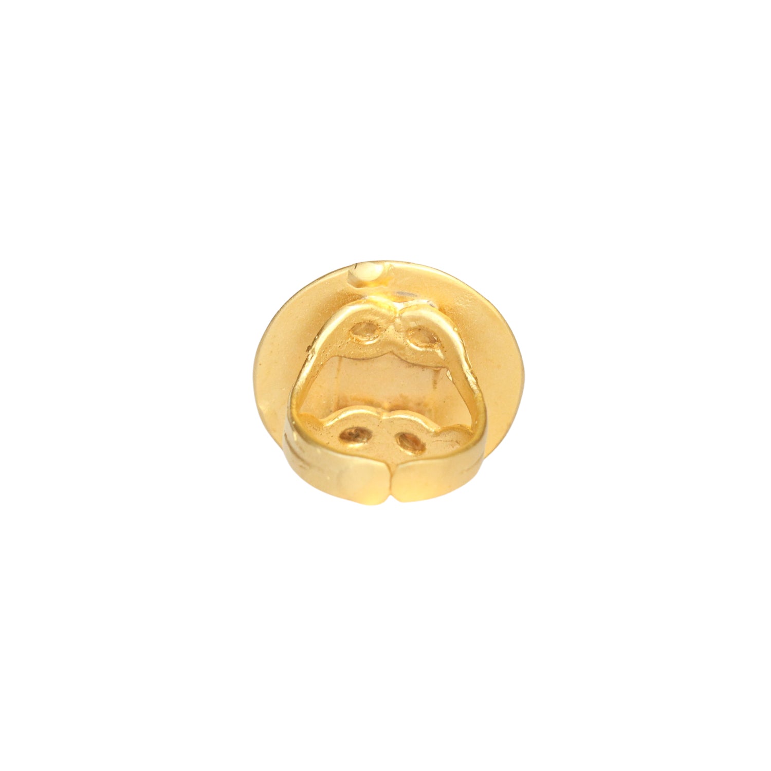 Gold Round Statement Ring
