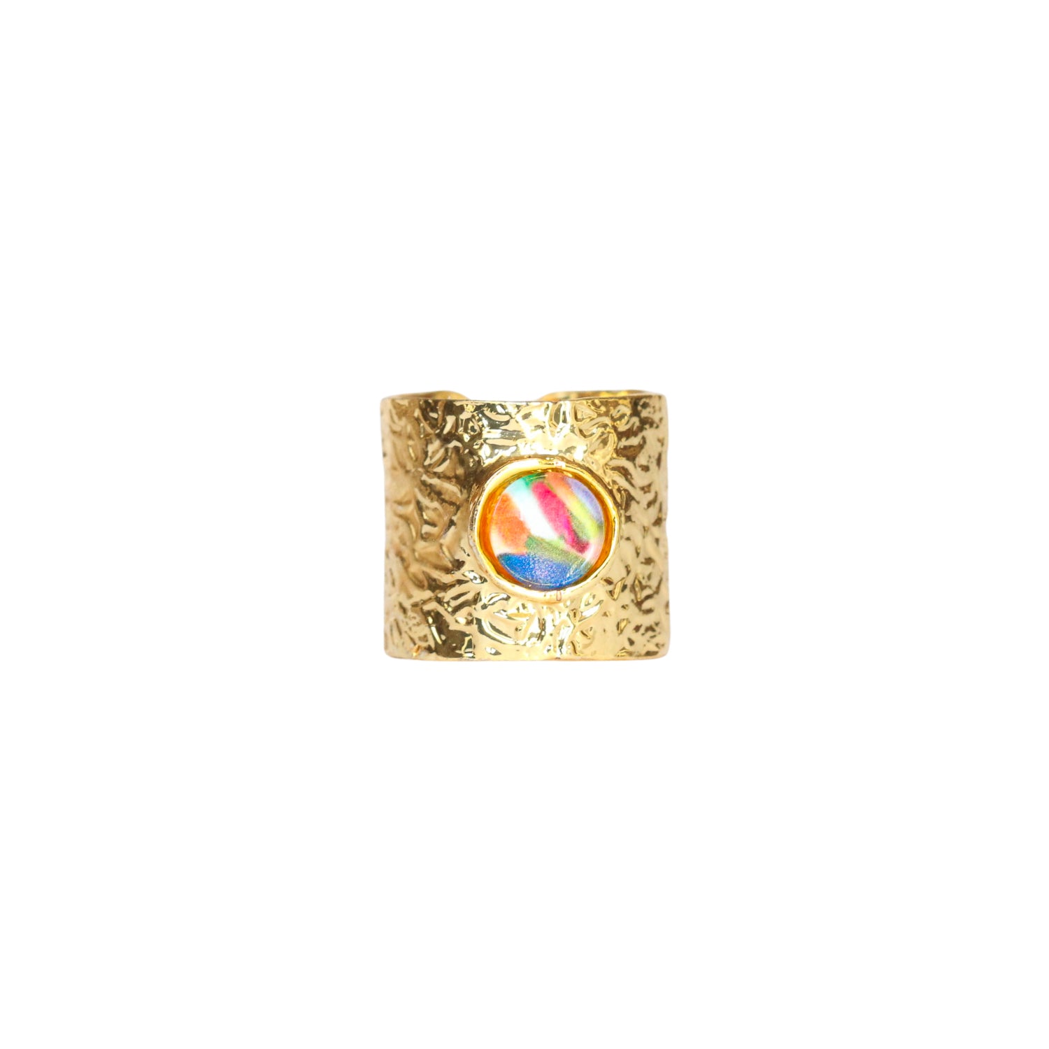 Gold Band Statement Ring