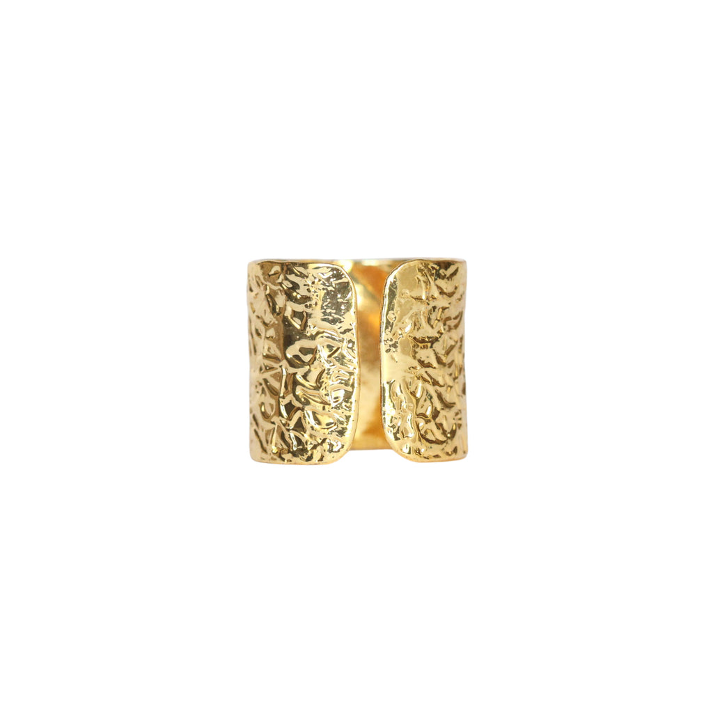 Gold Band Statement Ring