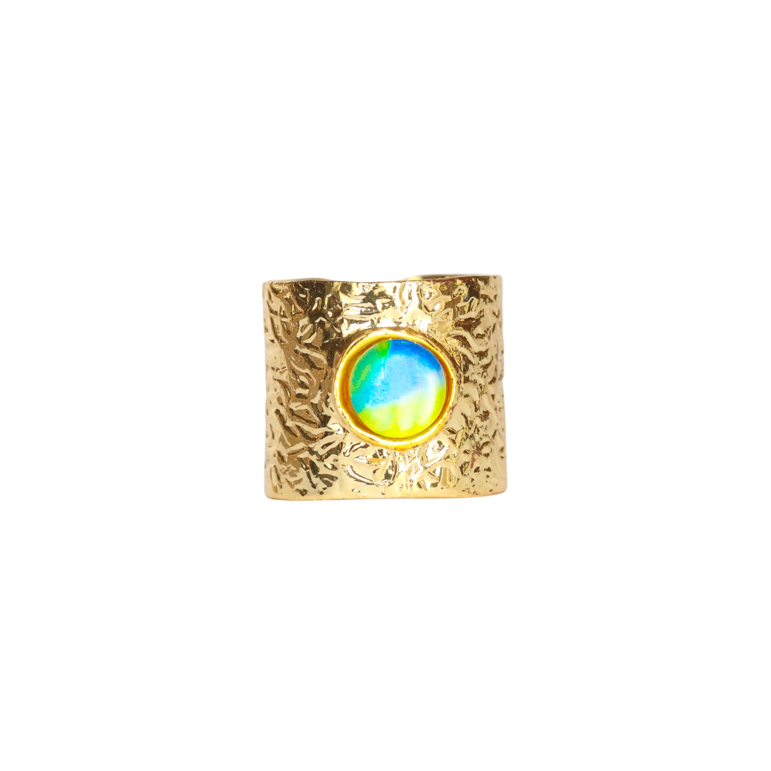 Gold Band Statement Ring