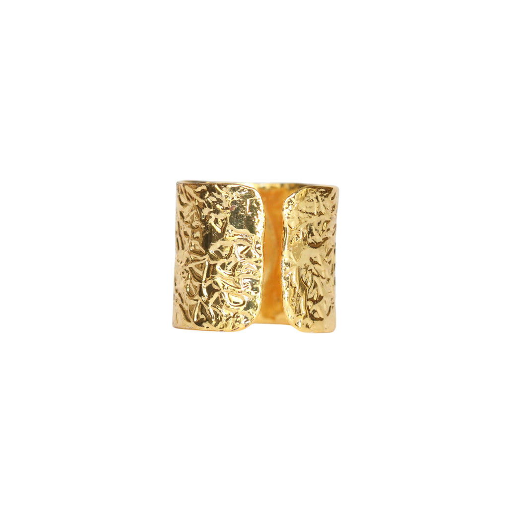 Gold Band Statement Ring