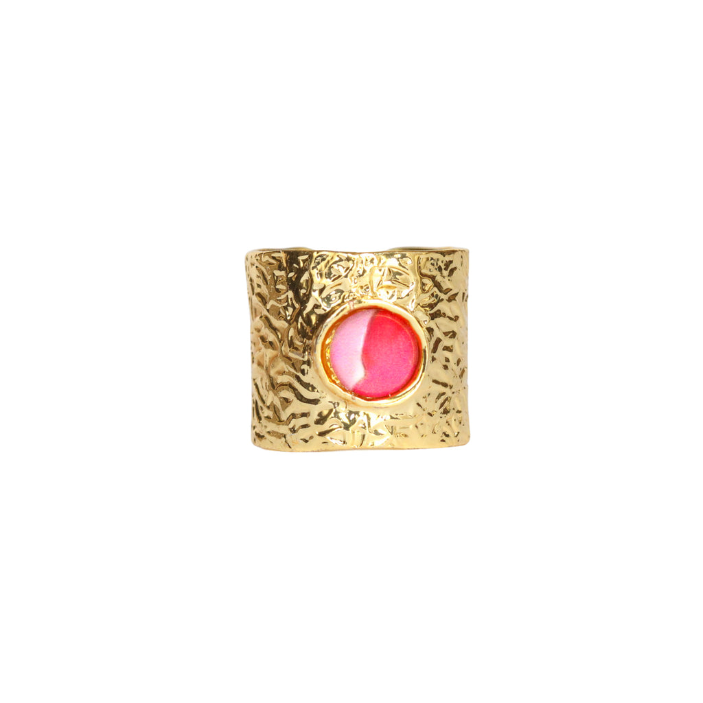 Gold Band Statement Ring