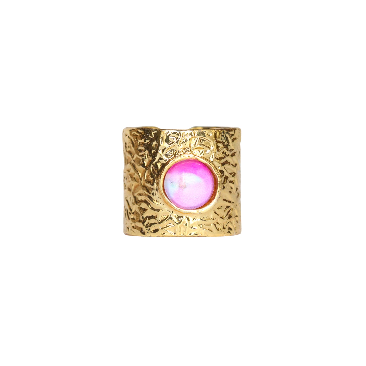 Gold Band Statement Ring