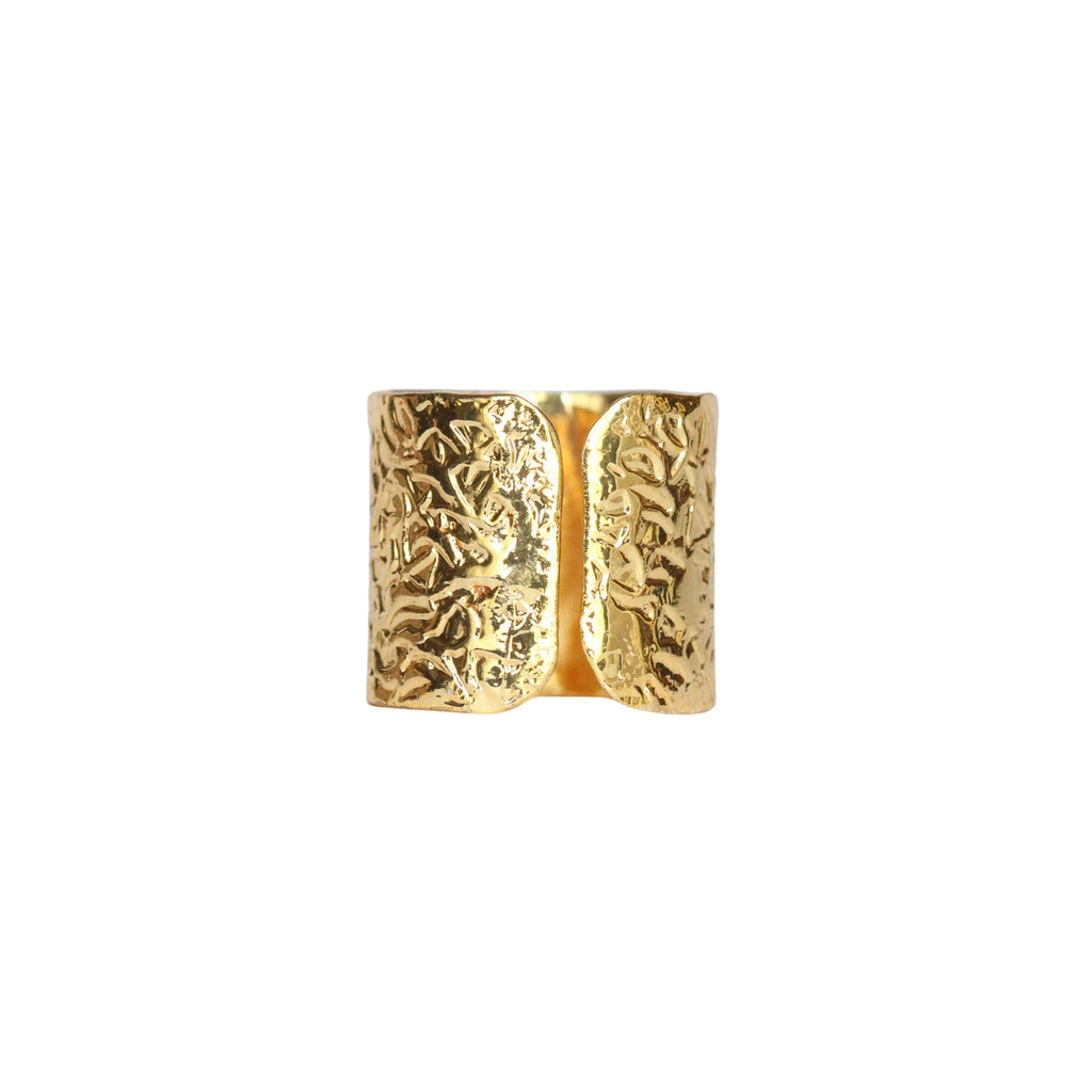 Gold Band Statement Ring