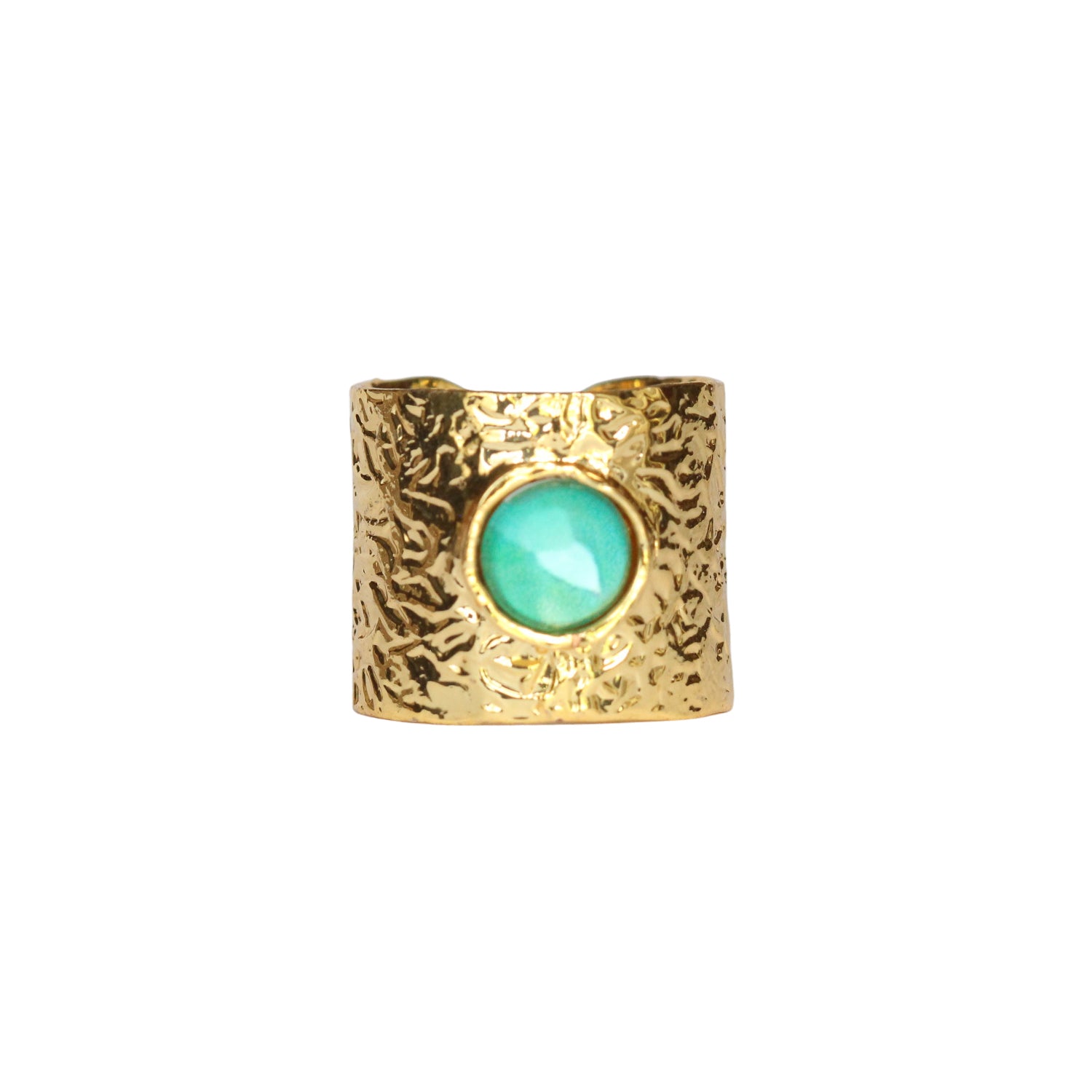 Gold Band Statement Ring