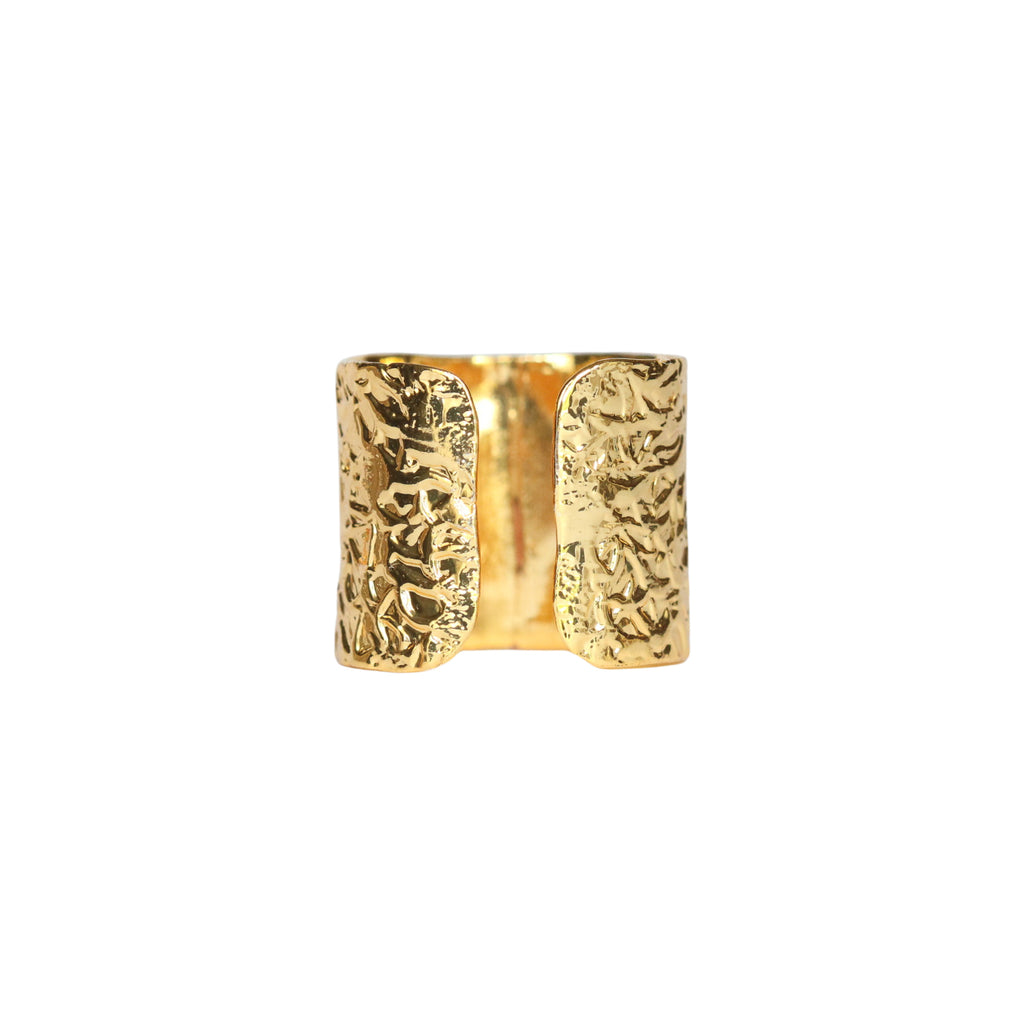 Gold Band Statement Ring