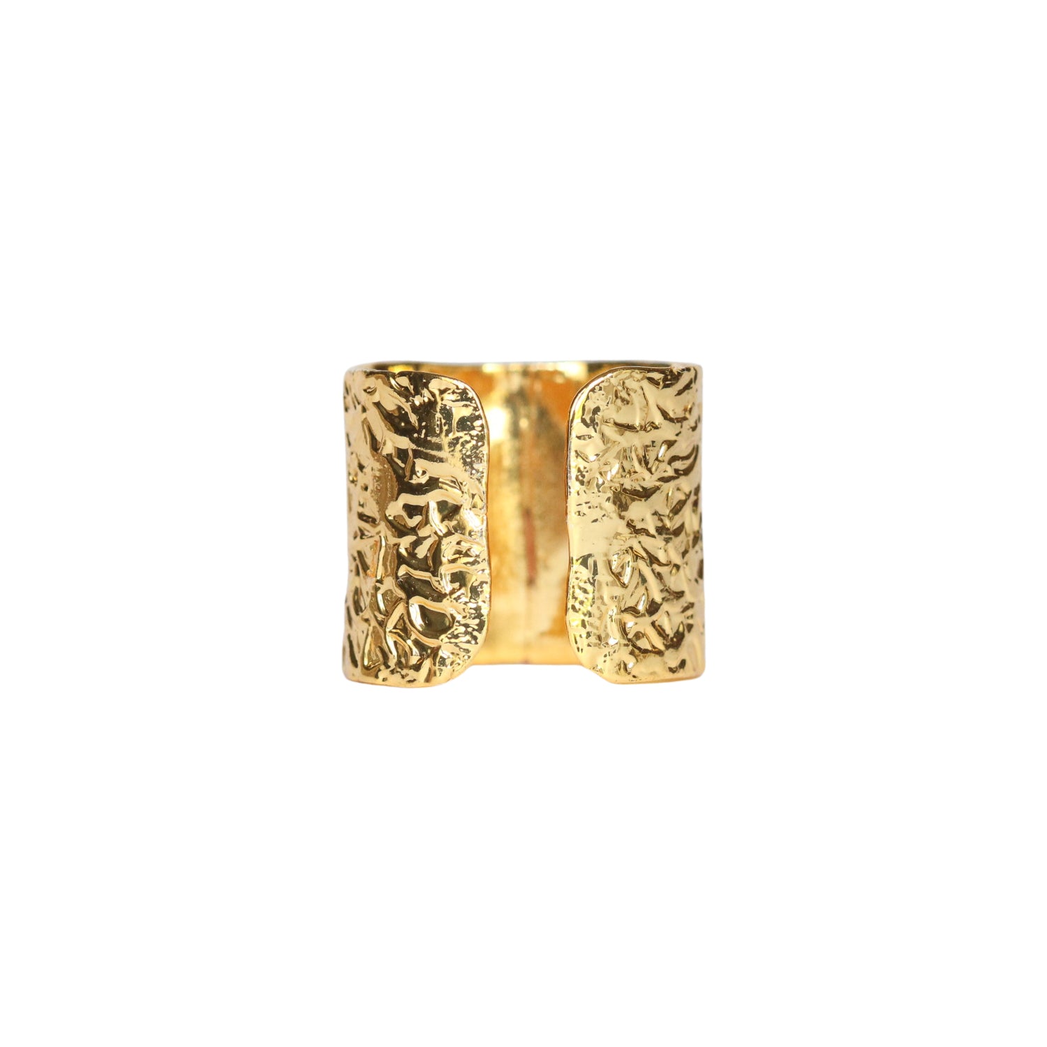 Gold Band Statement Ring