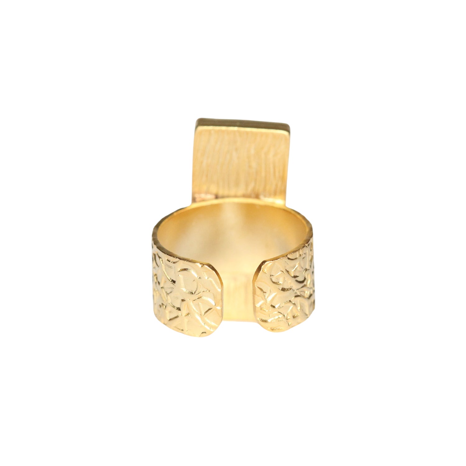 Gold Bar Statement Ring