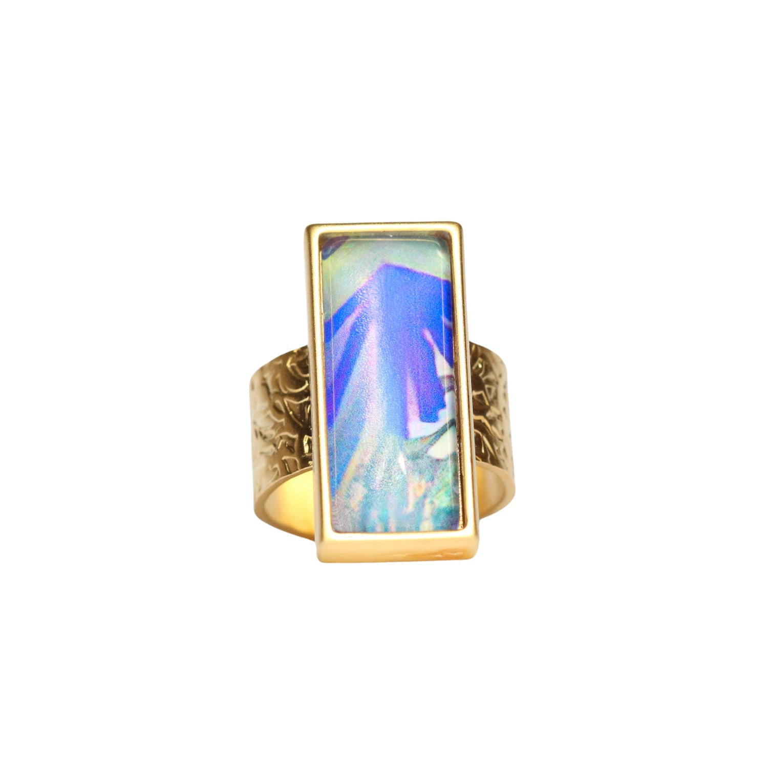 Gold Bar Statement Ring