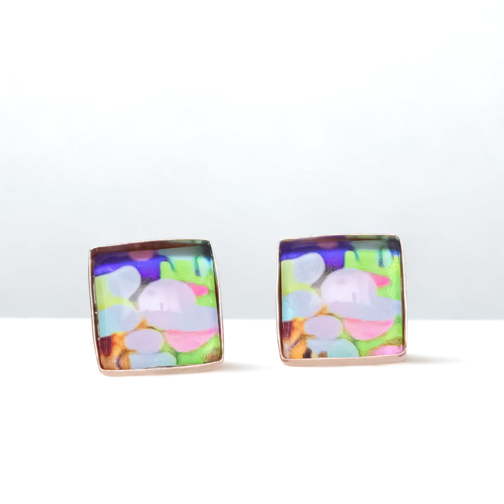 Square Stud Earrings