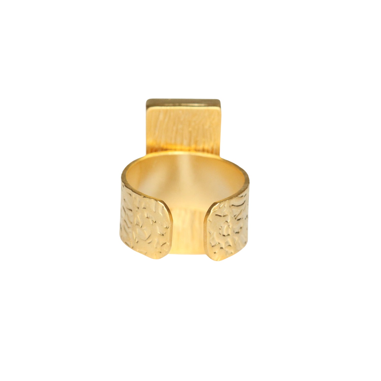 Gold Bar Statement Ring