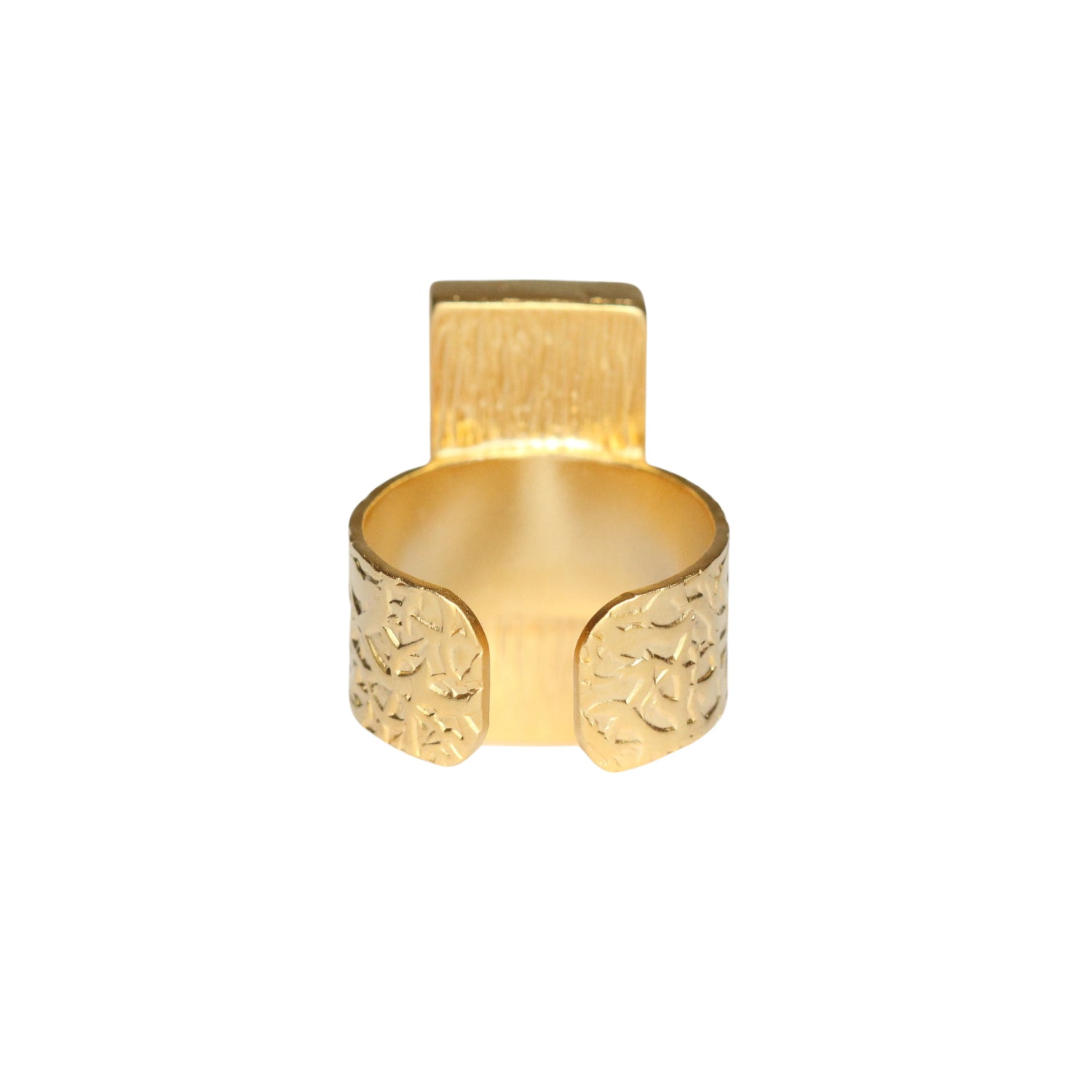 Gold Bar Statement Ring
