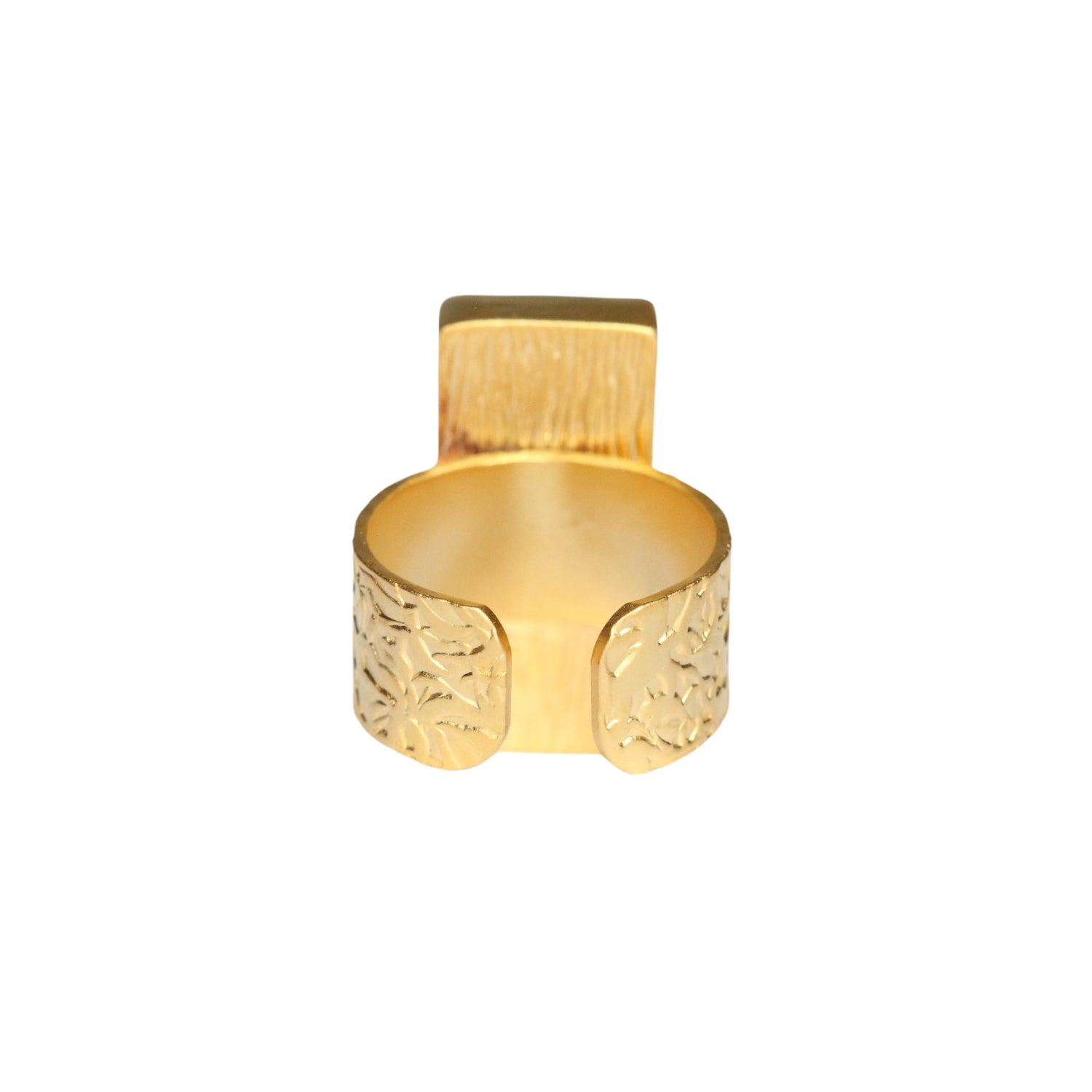 Gold Bar Statement Ring