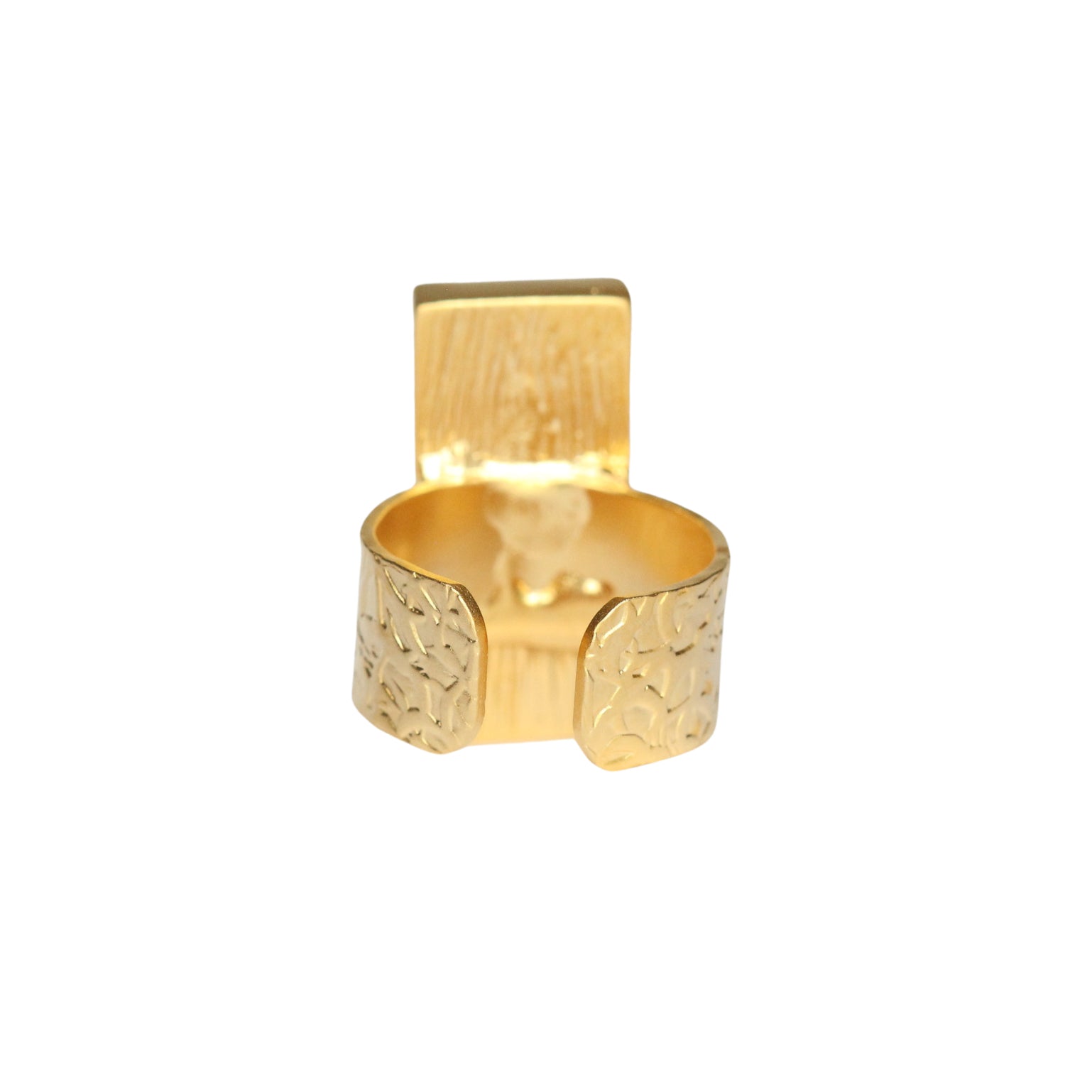 Gold Bar Statement Ring