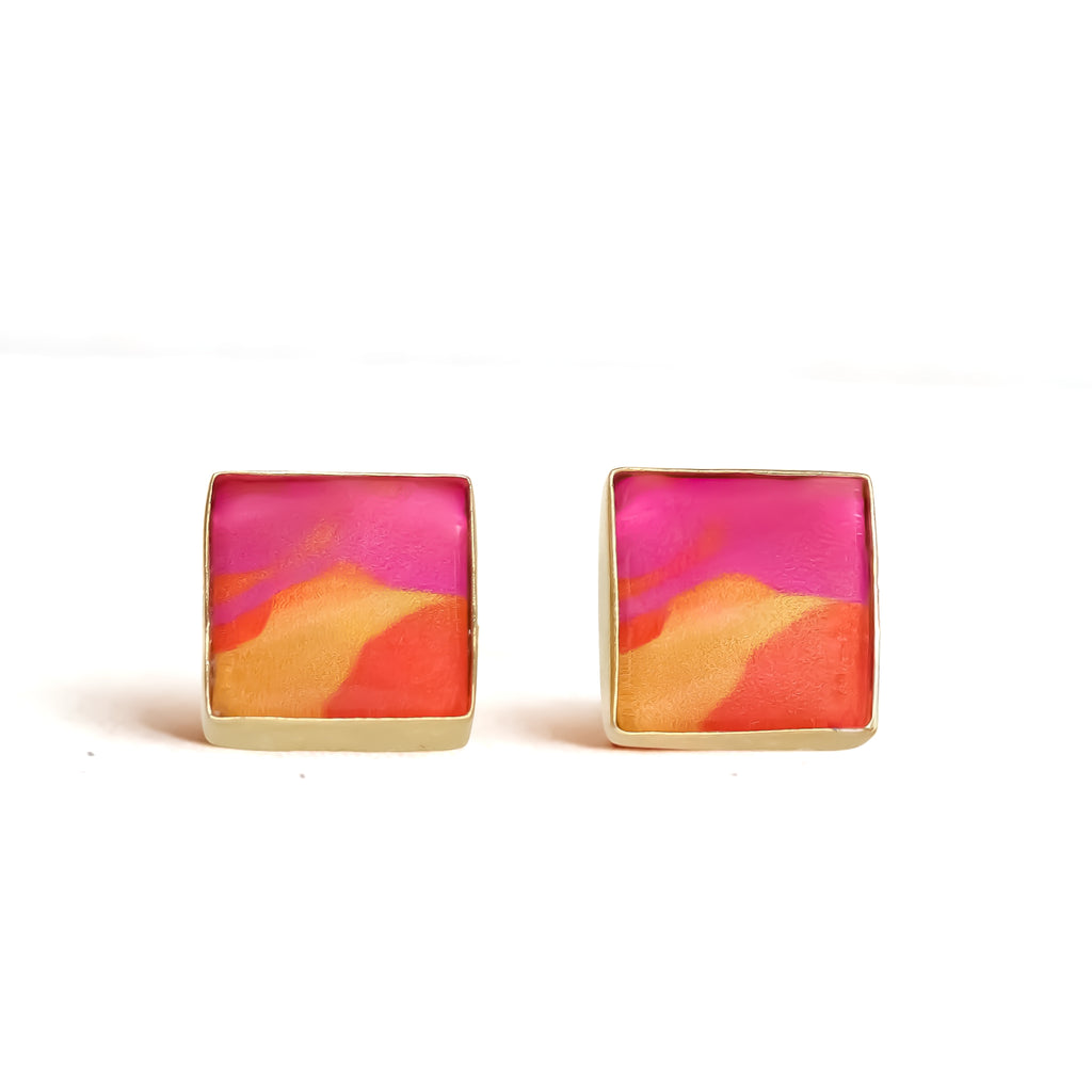 Square Stud Earrings