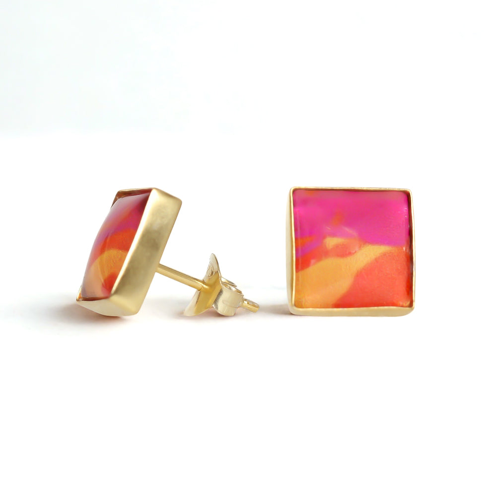 Square Stud Earrings