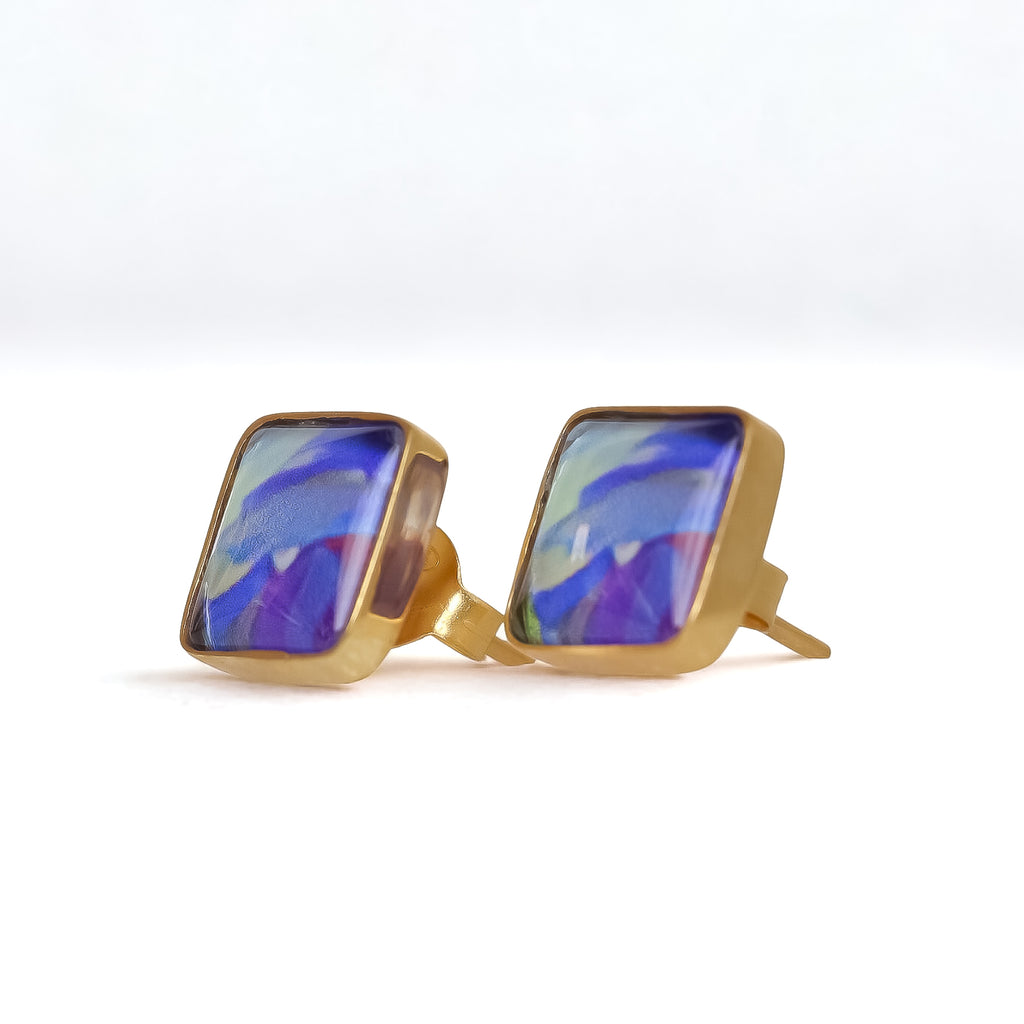 Square Stud Earrings