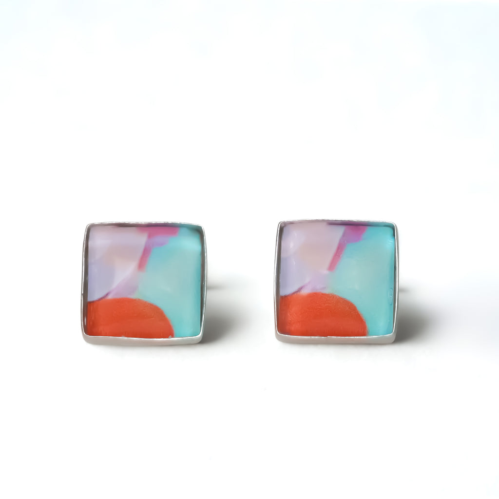 Square Stud Earrings