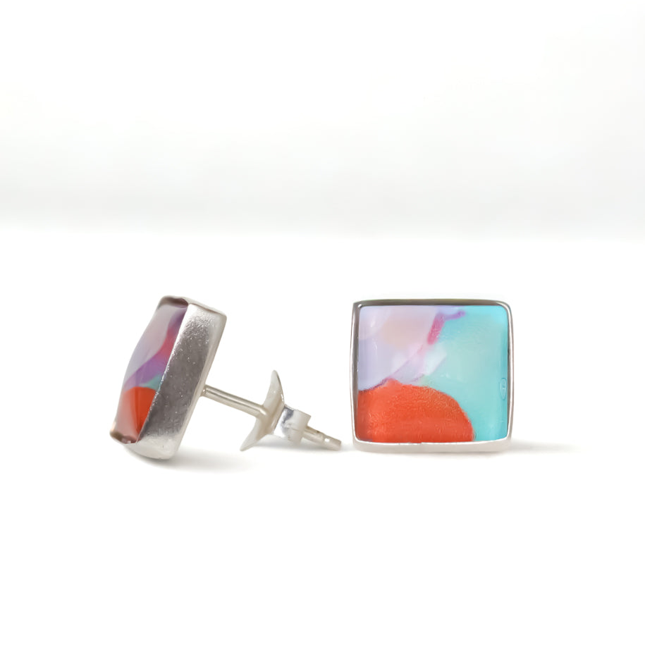 Square Stud Earrings