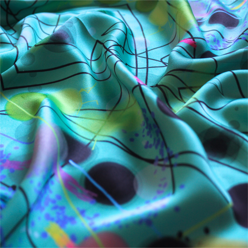 Beneath the Sea Silk Scarf 65