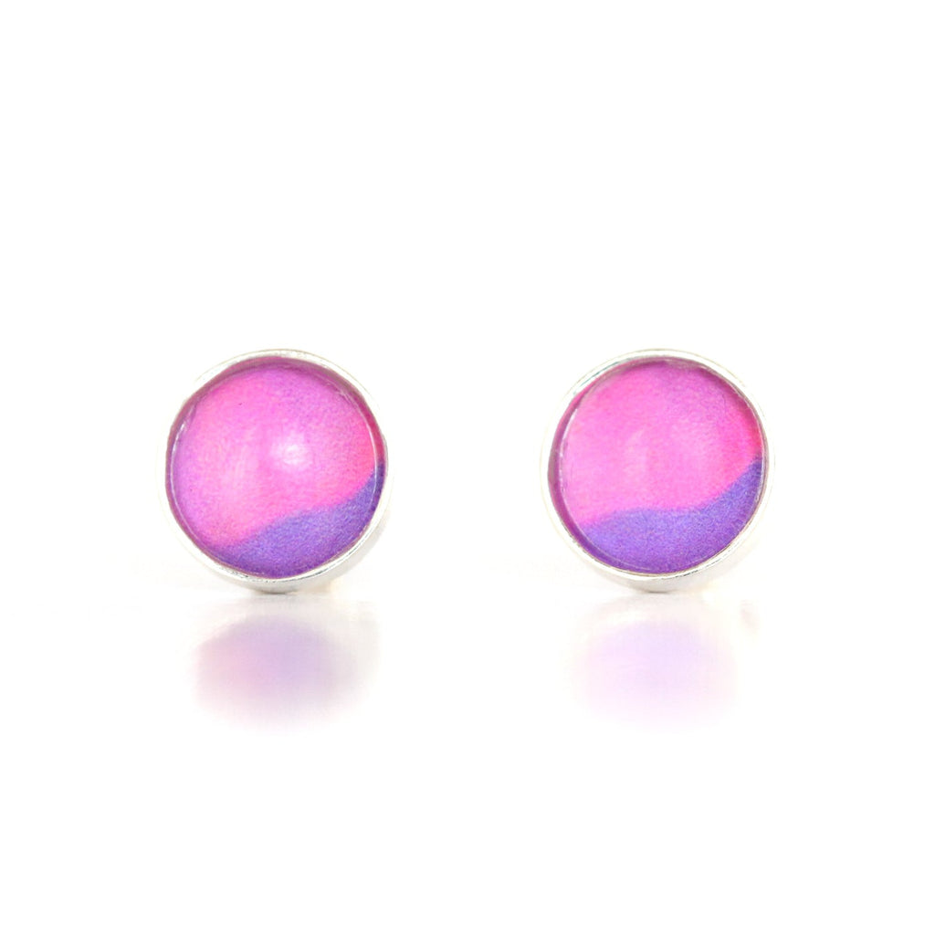 Round Stud Earrings