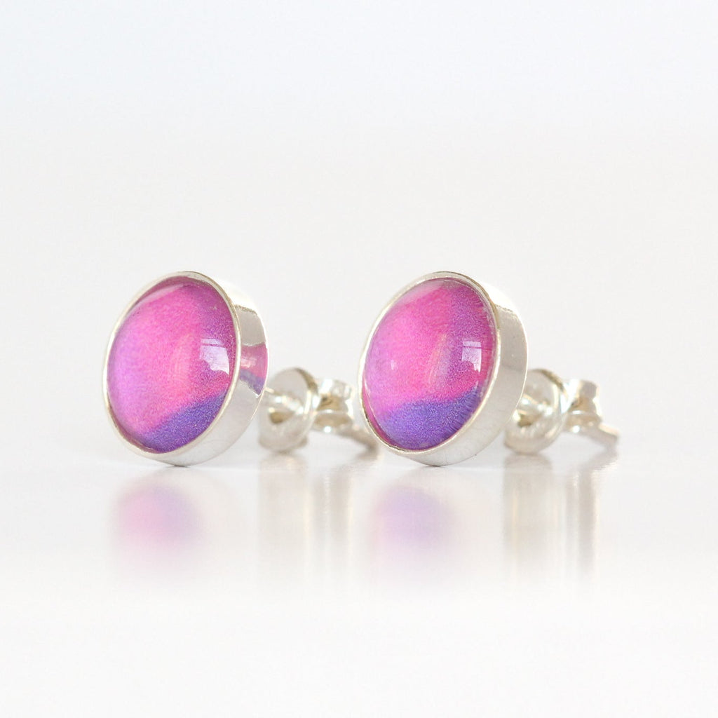 Round Stud Earrings