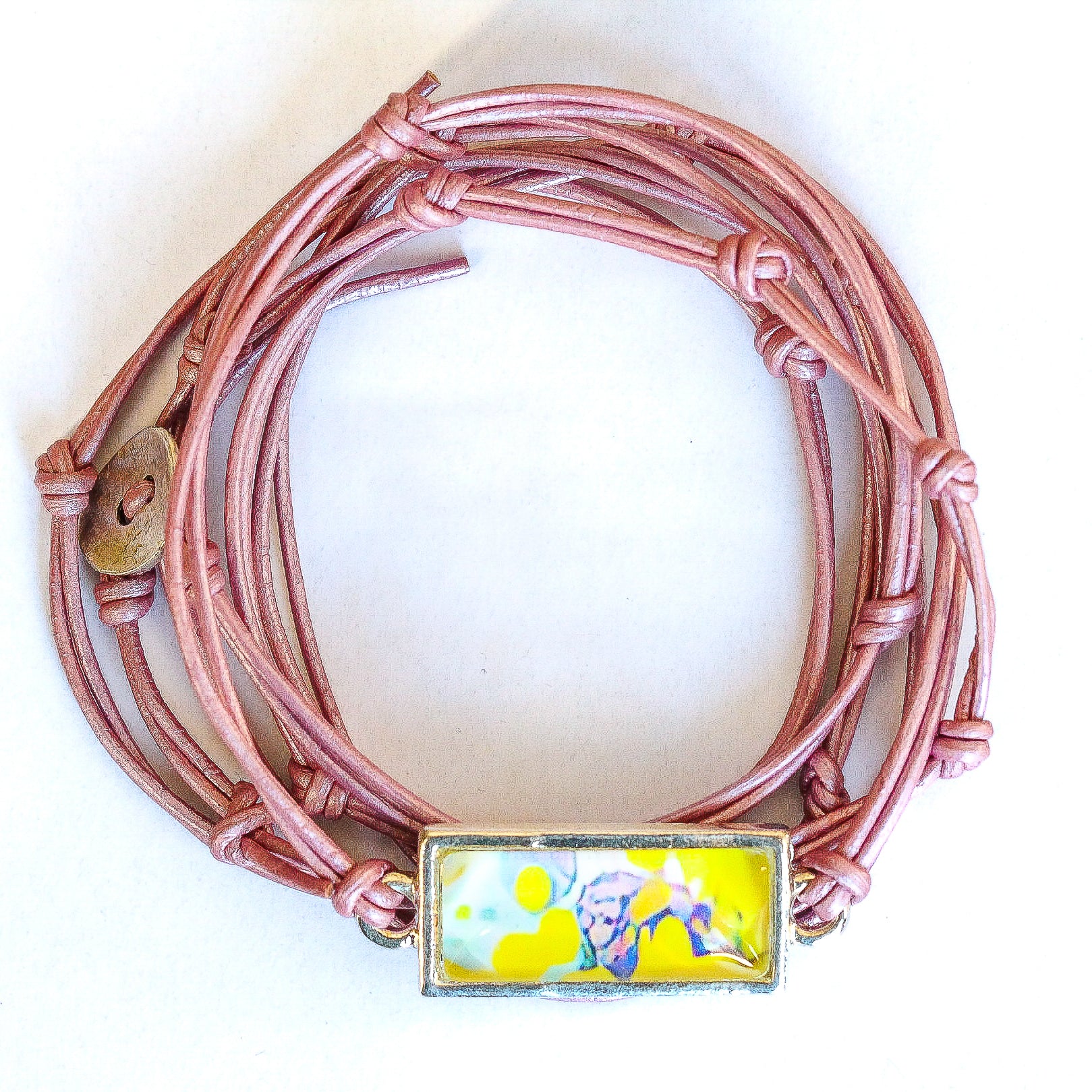 Leather Charm Bracelet
