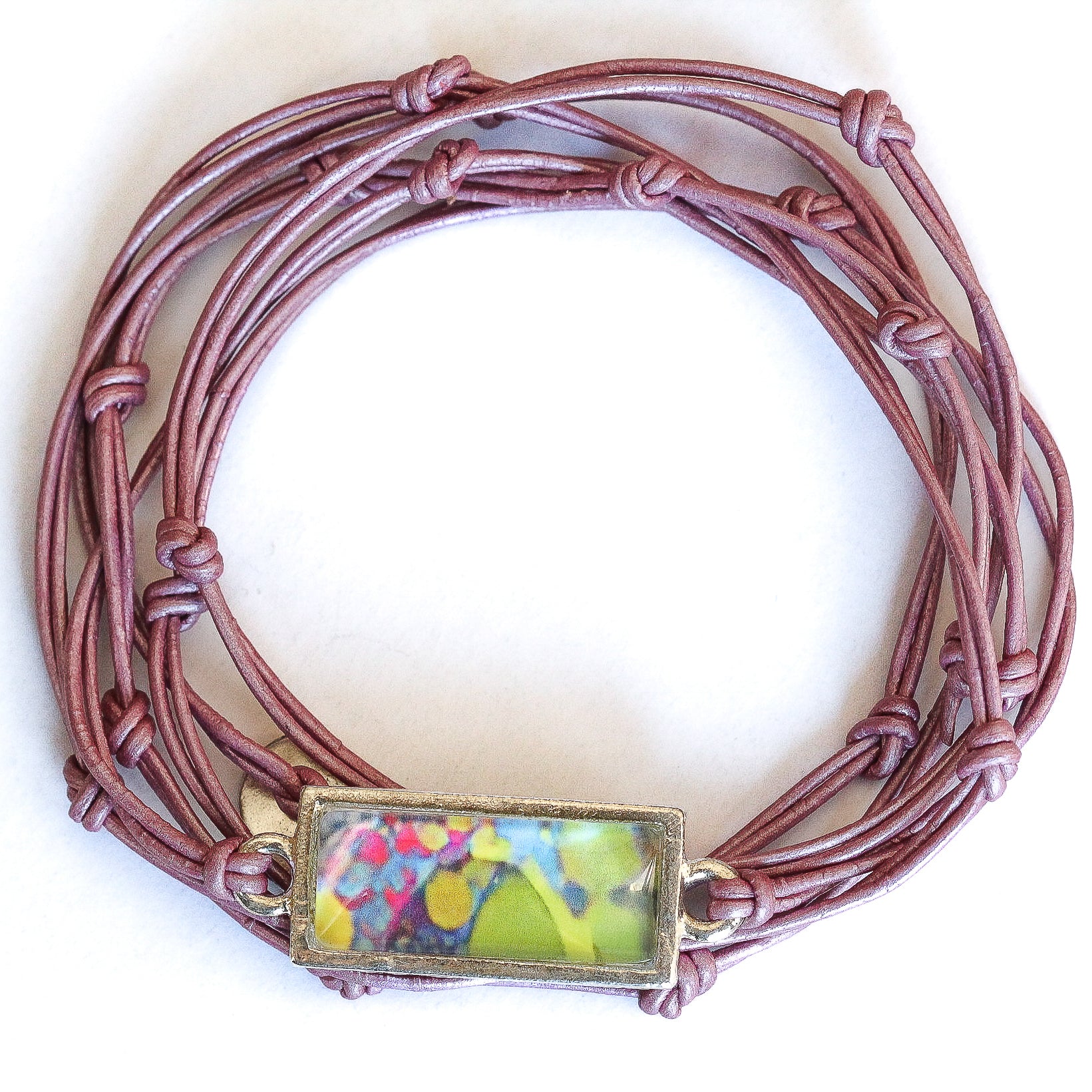 Leather Charm Bracelet