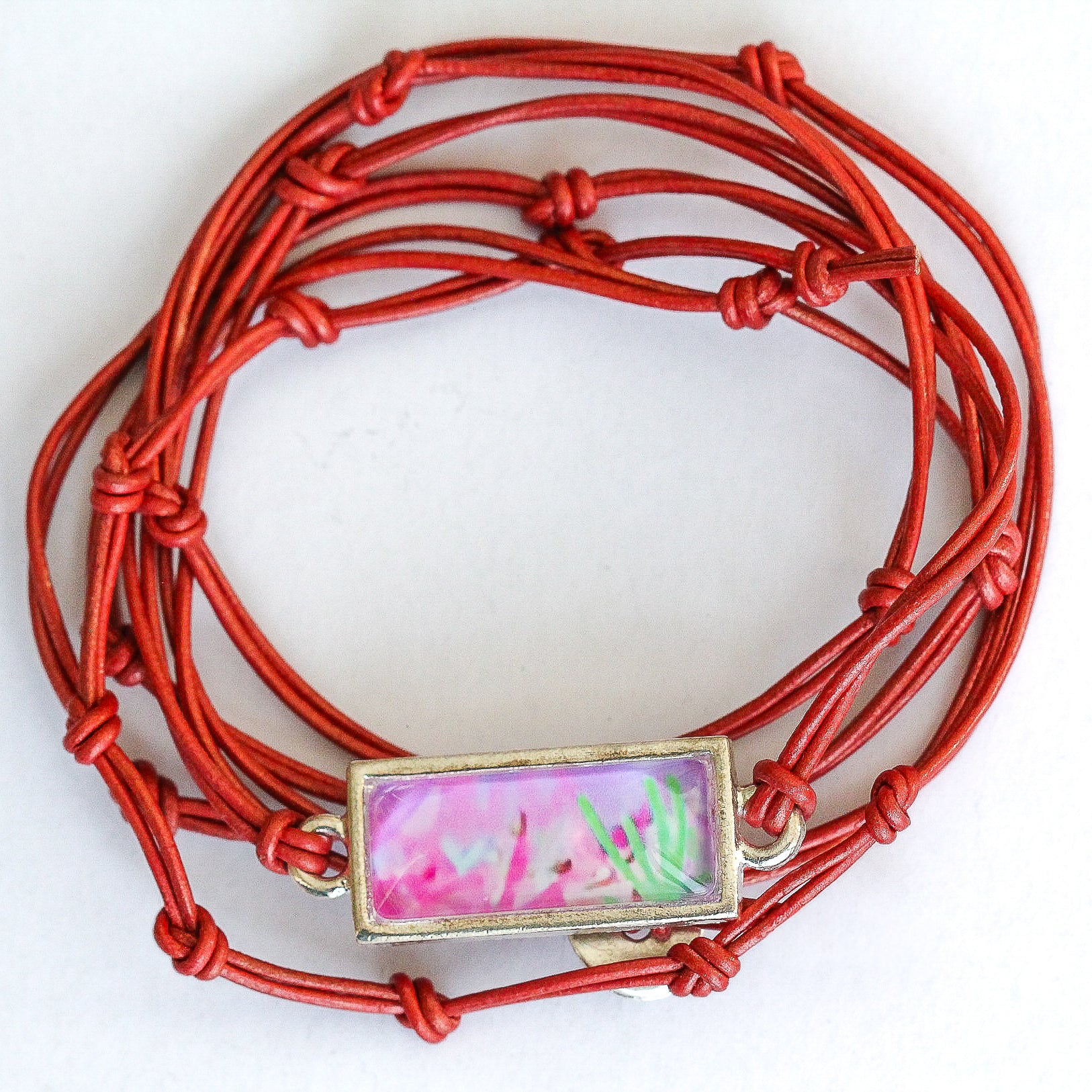 Leather Charm Bracelet
